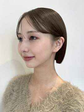 ノイ 銀座(noi) 顔周りレイヤーカットグレージュカラーくびれボブショートカット