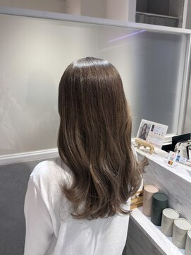 ナチュラル 渋谷店(Natural) スモーキーグレージュ／ダブルカラー／ケアブリーチ／グレージュ