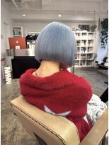 ディーカヘアーセンダイ(Di KA HAIR sendai)&nbsp;light blue/水色/ハイトーン/ブリーチ/ブリーチカラー/ボブ