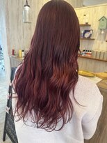 サリュー バイ イザ(Salut by IZA)&nbsp;ブリーチなしボルドカラー似合わせカットロング