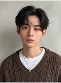  men's/メンズカット/リバースセンターパート/曲がる縮毛矯正