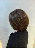 ハイライトカラーボブ　ブリーチハイライト渋谷YOSHITAKE