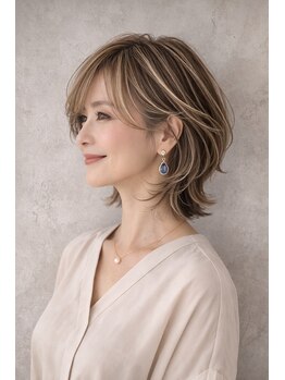 ラブアンドヘアーマハロ(Love&Hair Mahalo)の写真/【古川橋5分】頭皮ケア＆低刺激の《サスティノカラー》使用!頭皮をいたわるカラー剤で徹底的にダメージケア
