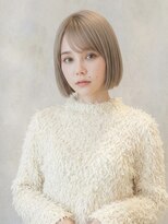 オレロ 国立(olelo) ナチュラルショート/ミルクブラウンダークパープル/ダウンバング