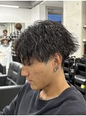 細かく縦落ちツイスパ