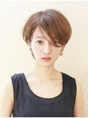 前髪長めショートボブ/ショートヘア/30代/40代/50代/表参道
