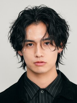 バイフィフス 原宿/表参道(by fifth) 緩め波巻きスパイラルパーマシャドウパーマメンズセンターパート
