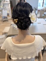 ケファ(Kepa)&nbsp;短い髪のお客様のシニヨンヘア