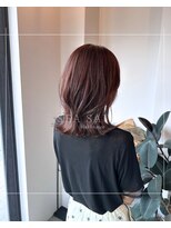 シーソー(SEA SAW)&nbsp;肩下ミディアムレイヤーボブ/ブロッサムピンク/イルミナカラー