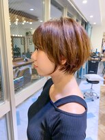 ロンド パルティール 大宮(Lond partir)&nbsp;【石田勇士郎】デザインカラー厚めバングローライトスリークボブ