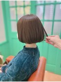 まとまり◎ワンレンボブスタイル