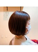 大人かわいい丸みボブ