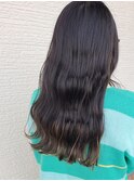 毛先ハイライト/ロングスタイル/波巻き