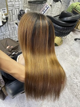 アローズ 久留米店(arose) 小顔大人可愛い外ハネシルキーベージュミディ20代30代40代