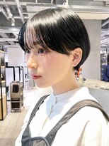 アルバム 池袋(ALBUM)&nbsp;マッシュショート_斜めバンググレージュカラー_29479