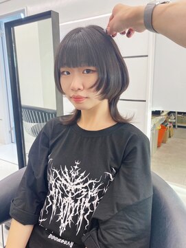 ギグスダブル 栄店(gigs double) 艶髪ミディアムウルフ