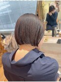 大人ショートボブ丸みショートカットマッシュショート前髪あり