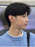 ニュアンスパーマツーブロックメンズマッシュパーマメンズカット
