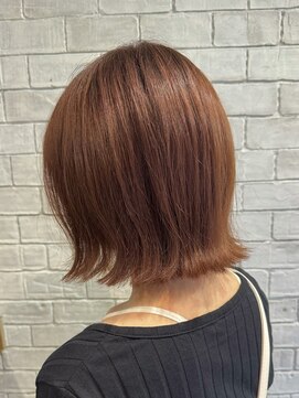 ランズ(LANDS) 『オレンジブラウン×外はねボブ』