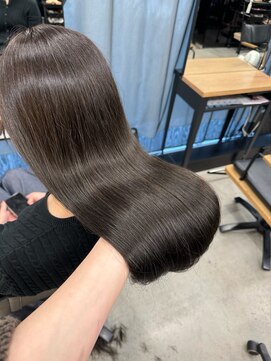 シーン(seen) ブリーチなし透明感カラー グレージュ 秋冬カラー 赤味消し