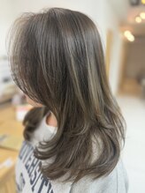 ハナサカヤヘアーサロン(hanasakaya hair salon) ミディアムレイヤースタイル