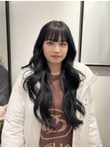 ロングヘア×ダークパープルカラー