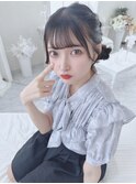可愛い流し前髪×お団子ツインアレンジ　＊Lilme ひめの＊