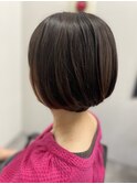暗めカラー×ショートボブ【アルター鎌取　市原】