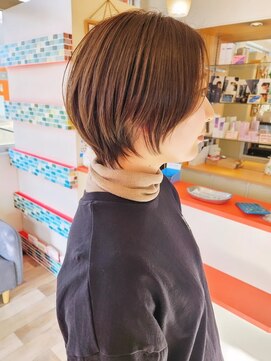 《RIP SOUL》丸みゆったりショートブラウンカラー