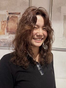 ふわふわドライパーマ