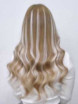 ラピステン 福岡天神 大名店(Lapis) エクステハイライト/ミルクティー/ホワイトエクステ/ブリーチ