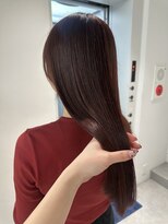 トリッカ 銀座(tricca)&nbsp;ロングレイヤー/チェリーブラウン/髪質改善