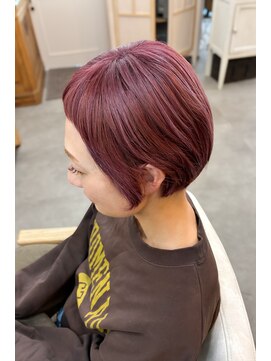 シェリー(Cherie) マッシュショート×くすみピンク