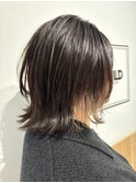 ナチュラルレイヤーの外ハネミディ