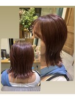 コクウ(cocu) 白髪はぼかす時代です!ピンクブラウンで可愛いくね