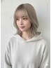 【透け感トレンドカラー】1ブリーチ+オーガニックカラー+カット¥14800