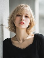 ロッソ 大橋店(Rosso) 明るめベージュのニュアンスボブ【大橋】