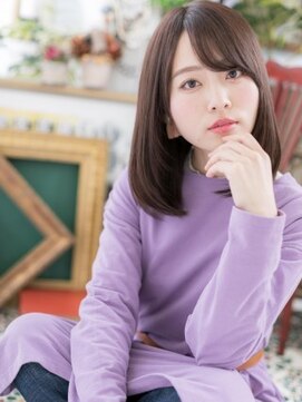 カバーヘア ブリス 北浦和(COVER HAIR bliss) ★小顔斜めバングツヤ髪ラベンダーベージュ20代30代40代★7