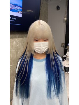 セレーネヘアー(Selene hair) Whiteblonde × Pale Blue