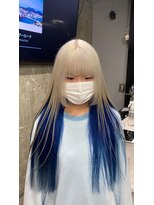 セレーネヘアー(Selene hair) Whiteblonde × Pale Blue