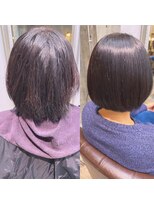ヘアーラボ ハチ(HAIR LABO HACHI)&nbsp;ショートボブ×酸性ストレート