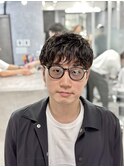マッシュ/ツイストスパイラルパーマ/ブリーチメッシュ