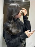 韓国風レイヤーカット顔まわりくびれオルチャン堀江