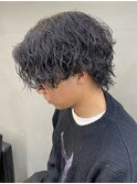 波巻きスパイラルツイストスパイラルパーマウルフlパーマメンズ