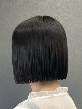 セブンルックス モカ 宇都宮鶴田店(7LOOKS mocha) 縮毛矯正×切りっぱなしボブ