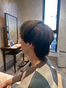 エヌアンドエー 杉戸高野台店(N&A) 抜け感カラーでつくる垢抜けウルフヘア　メンズカット/カラー