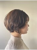 ショートボブ 丸みボブ 大人ショートボブ