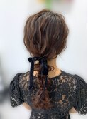 お呼ばれヘア編みおろし
