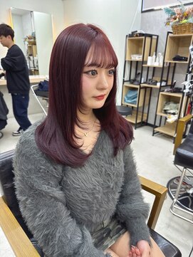 アリープパロット(ALEAP parrot) 韓国風/レイヤーカット/高発色ローズブラウン