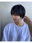 丸みショートシースルーバングくびれショートボブミニボブ